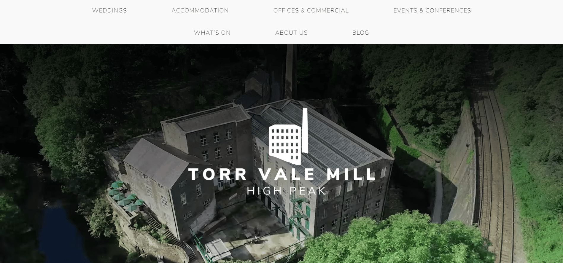 torr vale mill homepage screenshot